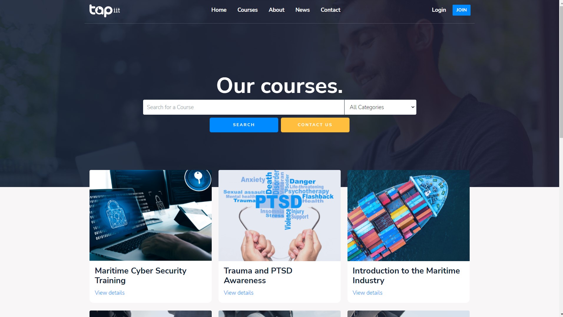 Courses Page