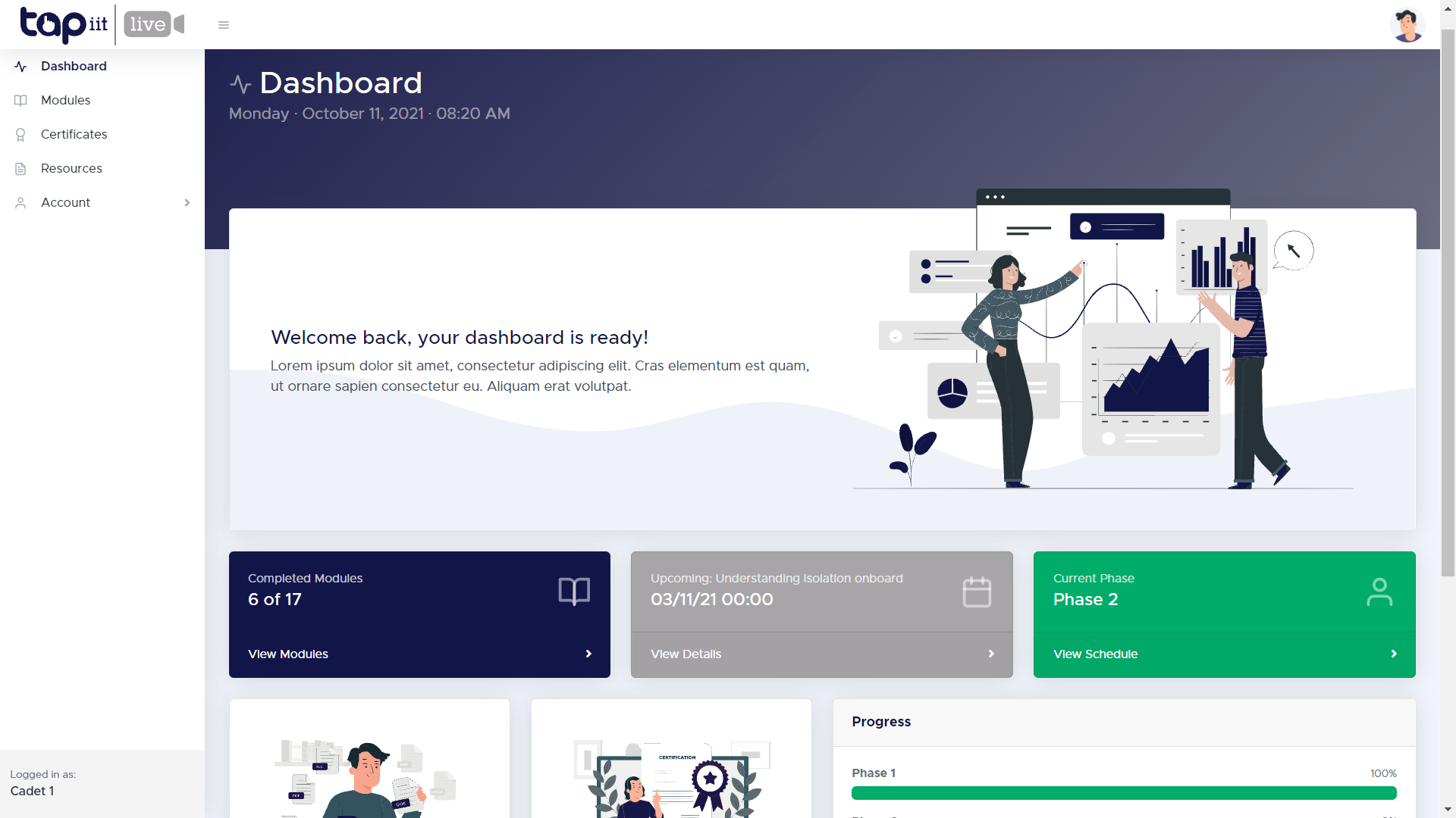 Dashboard Page